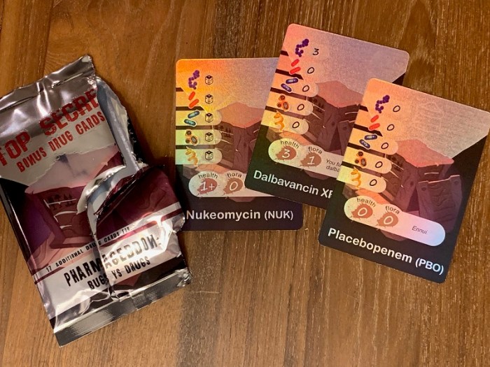 Pharmageddon: Top Secret Example Cards