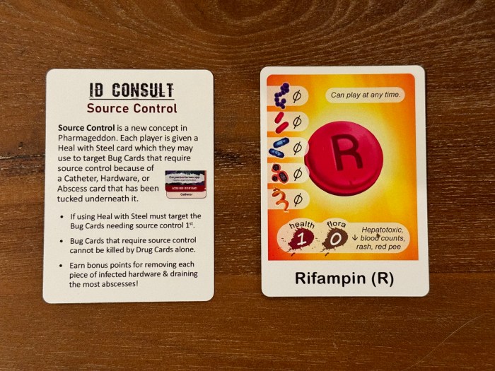 Rifampin card from Pharmageddon: ID Consult