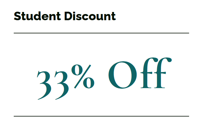 Student Discount!