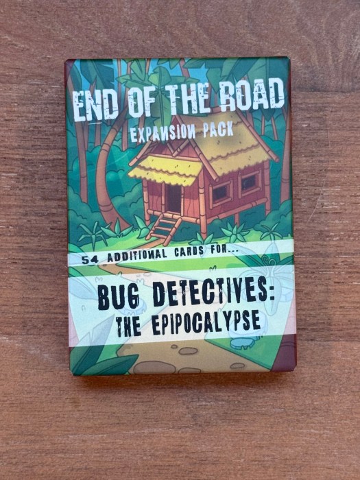 icture of Bug Detectives: The Epipocalypse and its expansion pack's box front.
