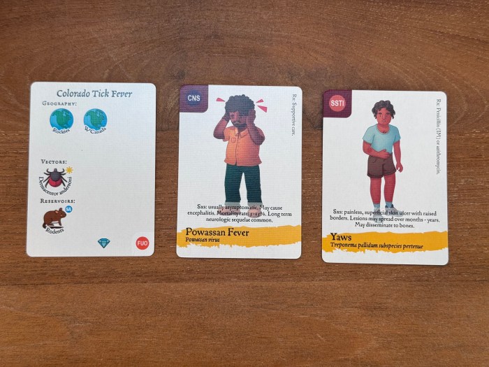icture of Bug Detectives: The Epipocalypse and its expansion pack's new Infection Cards